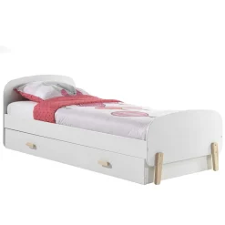 Kinder Ausziehbett in Weiß Natur - Mauricia^Wohnen New