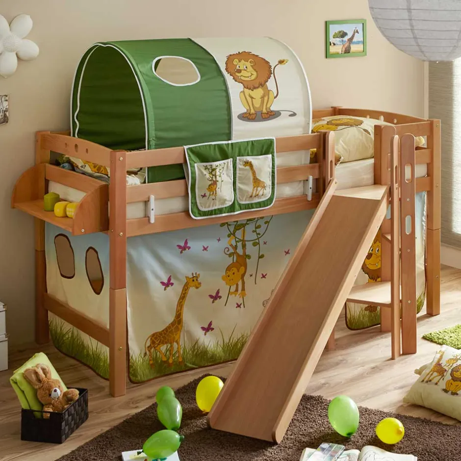 Kinder Buche Rutschebett in Natur - Howard^Wohnen Sale