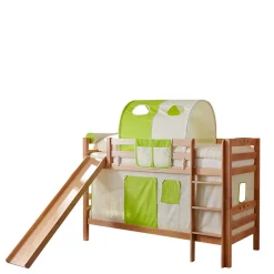 Kinder Wohnen Kinder Etagenbett mit Rutsche & Stoffset - Sivarin