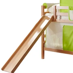 Kinder Wohnen Kinder Etagenbett mit Rutsche & Stoffset - Sivarin