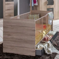 Kinder Wohnen Kinder Gitterbett mit Schublade - Jilamenda