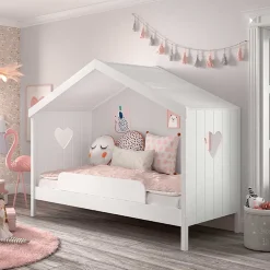 Kinder Wohnen Kinder Hausbett in Weiß - Grandory