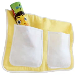 Kinder Wohnen Kinder Hochbett in Buche & Gelb - Trapani