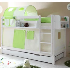 Kinder Holz Etagenbett in Weiß - Denys^Wohnen Outlet