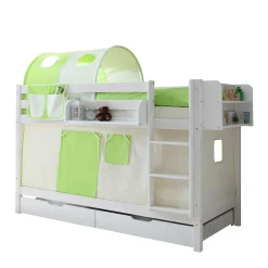 Kinder Holz Etagenbett in Weiß - Denys^Wohnen Outlet