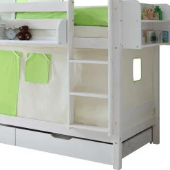Kinder Holz Etagenbett in Weiß - Denys^Wohnen Outlet