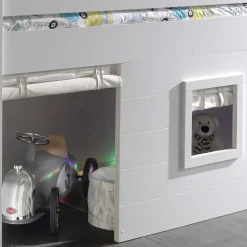 Kinder Hütten Hochbett in Weiß - Pedro^Wohnen Outlet