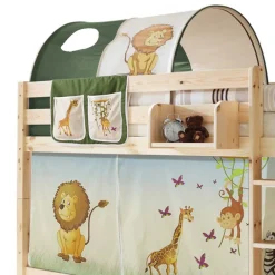 Kinder Kiefernholz-Stockbett in Natur - Nioara^Wohnen Clearance