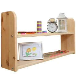 Kinder Kiefernholz-Stockbett in Natur - Nioara^Wohnen Clearance