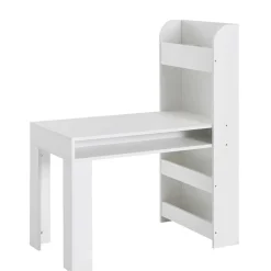 Kinder Schreibtisch mit Regal in Weiß - Intora^Wohnen Outlet