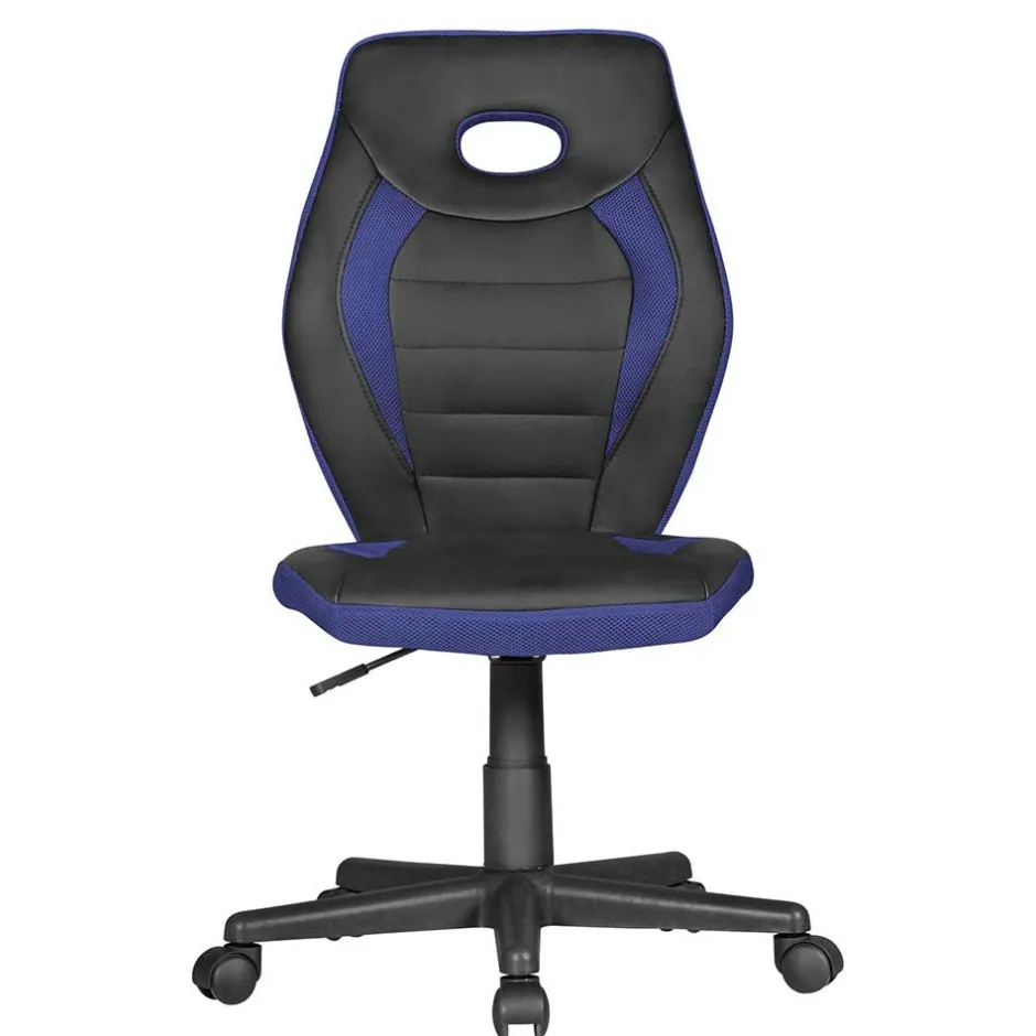 Kinder Wohnen Kinder Schreibtisch-Stuhl in Schwarz Blau - Maksim