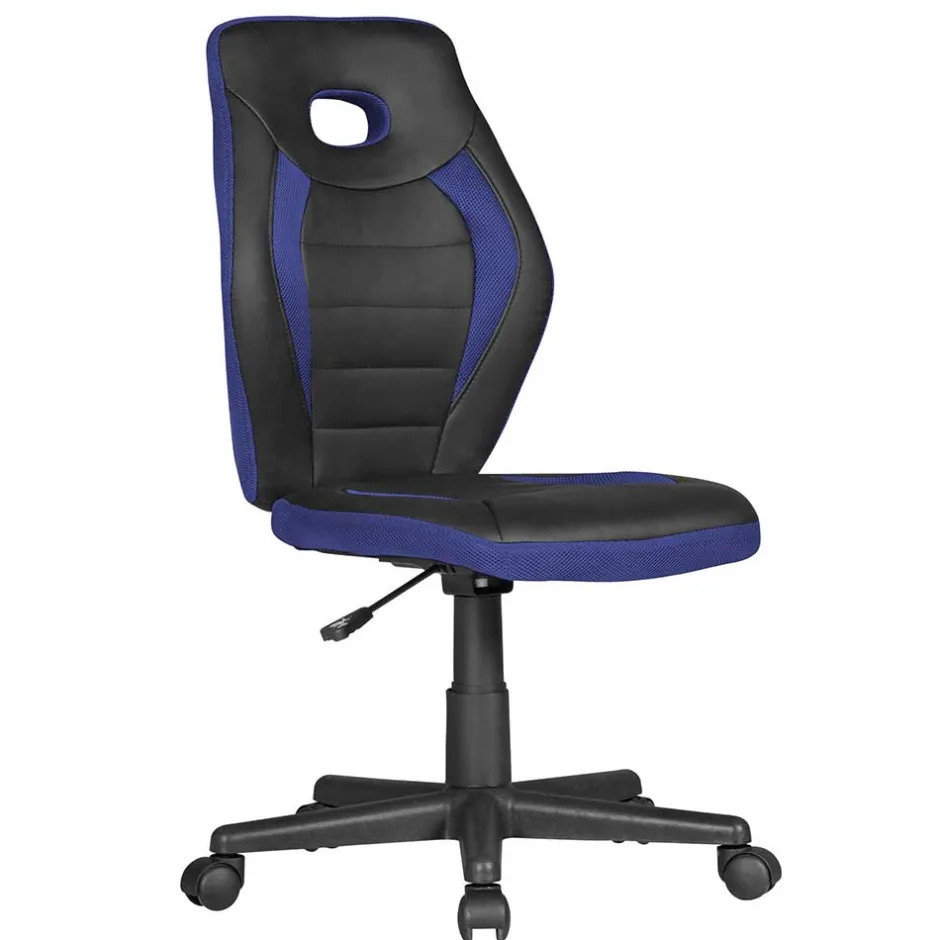 Kinder Wohnen Kinder Schreibtisch-Stuhl in Schwarz Blau - Maksim