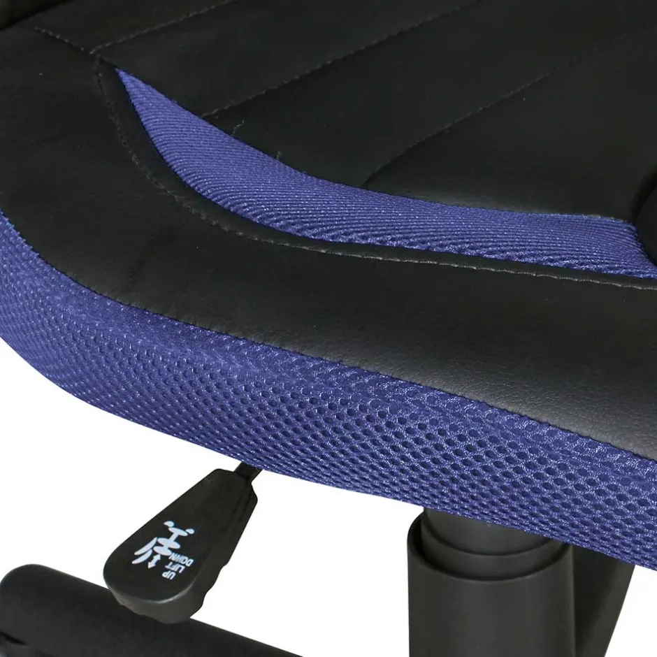 Kinder Wohnen Kinder Schreibtisch-Stuhl in Schwarz Blau - Maksim