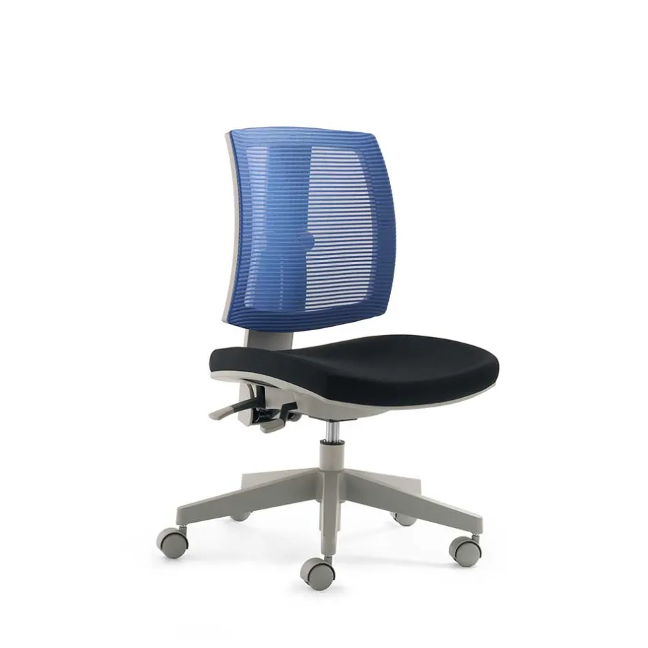 Kinder Wohnen Kinder Schreibtischstuhl Lugania in Schwarz Blau