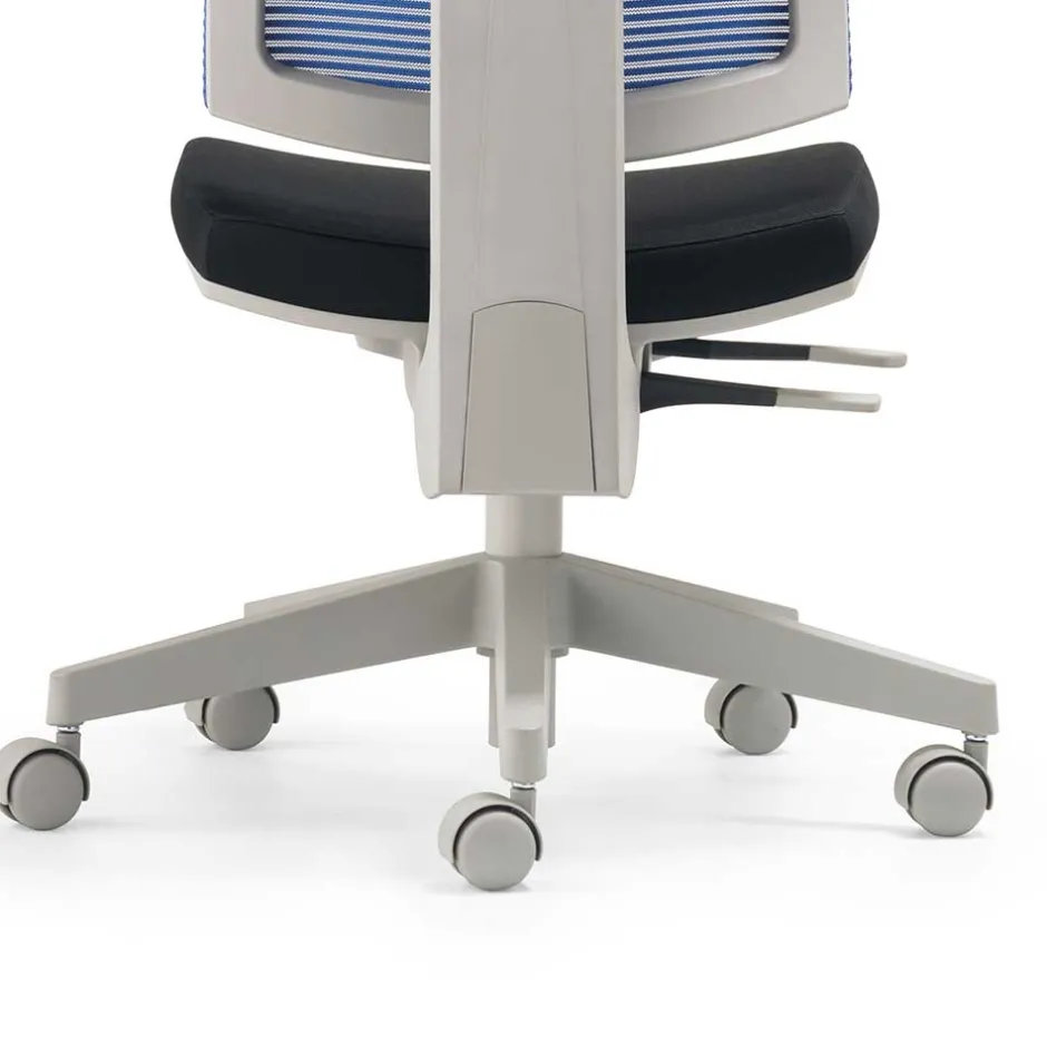 Kinder Wohnen Kinder Schreibtischstuhl Lugania in Schwarz Blau