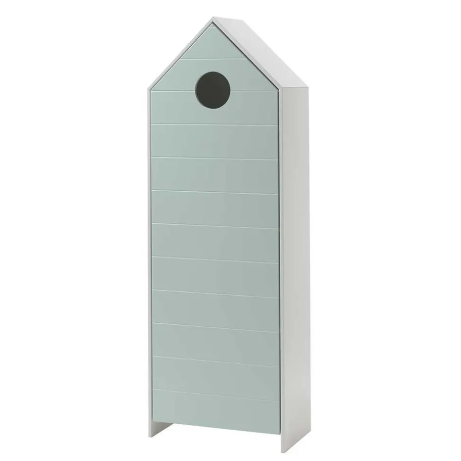 Kinder Wohnen Kinder Schränke & Regal in Häuser Optik - Indefiva (dreiteilig)