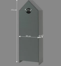 Kinder Wohnen Kinder Schränke & Regal in Häuser Optik - Indefiva (dreiteilig)