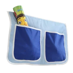 Kinder Wohnen Kinder Stockbett mit Piraten Stoff in Blau - Conday