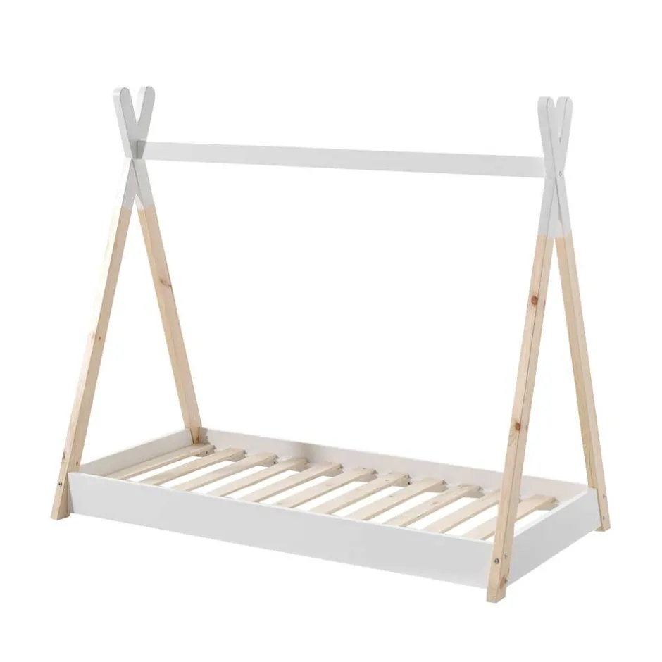 Kinder Wohnen Kinder Zelt Bett aus Kiefernholz - Acillona