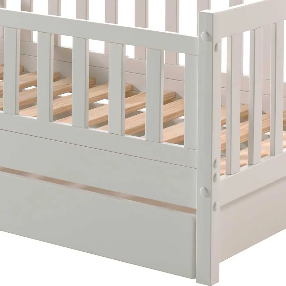 Wohnen Kinderbett in 140x70 mit Rausfallschutz - Cospa