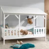 Kinder Wohnen Kinderbett mit Dach & Absturzsicherung Zaun - Zanoas
