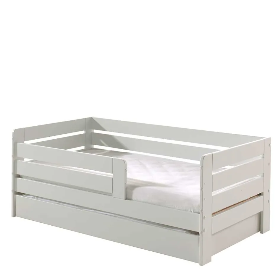 Kinder Wohnen Kinderbett mit Fallschutz - 140x70 Liegefläche - Kolage