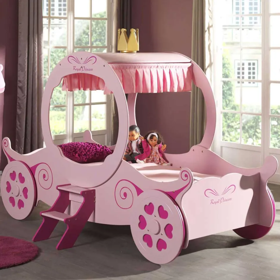 Kinder Wohnen Kinderbett Valentine im Prinzessin Design