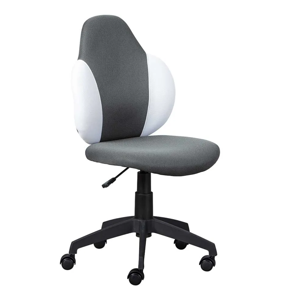 Kinder Wohnen Kinderdrehstuhl in Dunkelgrau & Weiß - Macress