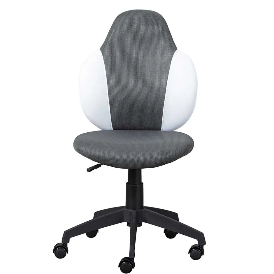 Kinder Wohnen Kinderdrehstuhl in Dunkelgrau & Weiß - Macress