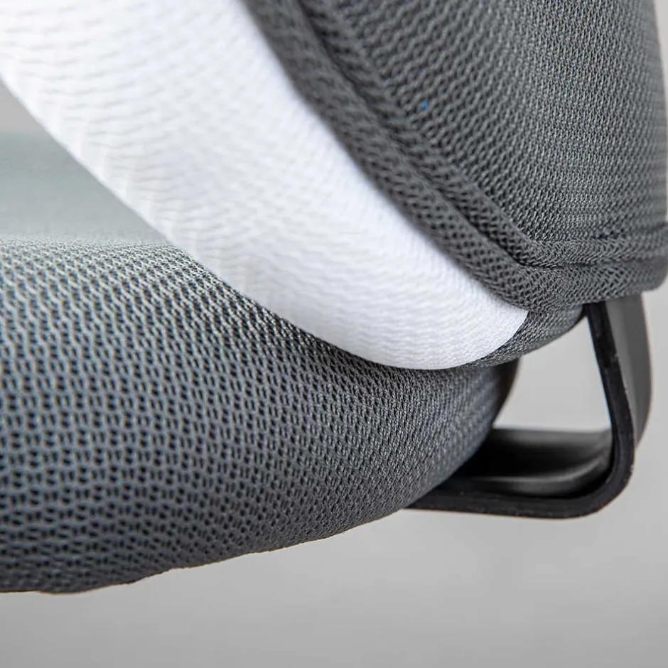 Kinder Wohnen Kinderdrehstuhl in Dunkelgrau & Weiß - Macress