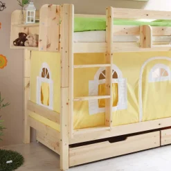 Kinder Wohnen Kinderetagenbett Nikosai in Gelb
