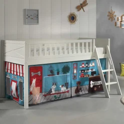 Kinder Wohnen Kinder-Hochbett Haustier Laden in Weiß - Reccas