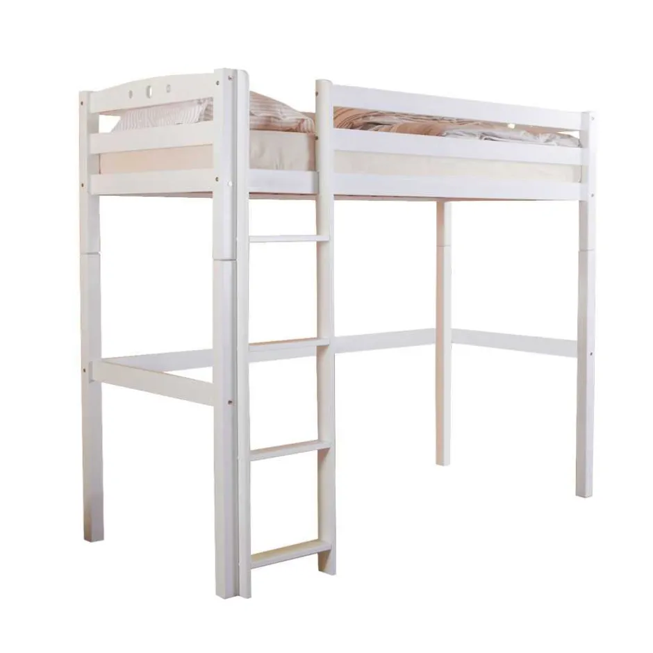 Kinder Wohnen Kinderhochbett Lieke in Weiß