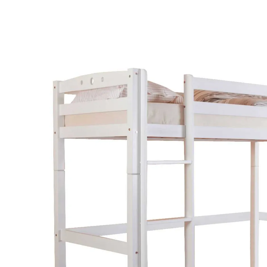 Kinder Wohnen Kinderhochbett Lieke in Weiß