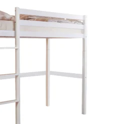 Kinder Wohnen Kinderhochbett Lieke in Weiß