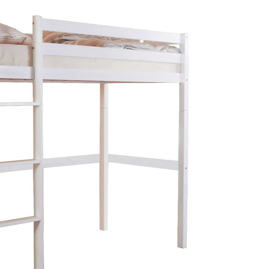 Kinder Wohnen Kinderhochbett Lieke in Weiß