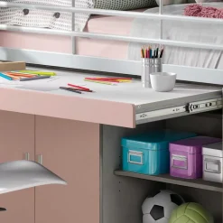 Kinderhochbett Trio in Rosa-Weiß^Wohnen Online