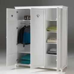 Kinderkleiderschrank Grandory in Weiß lackiert^Wohnen Online