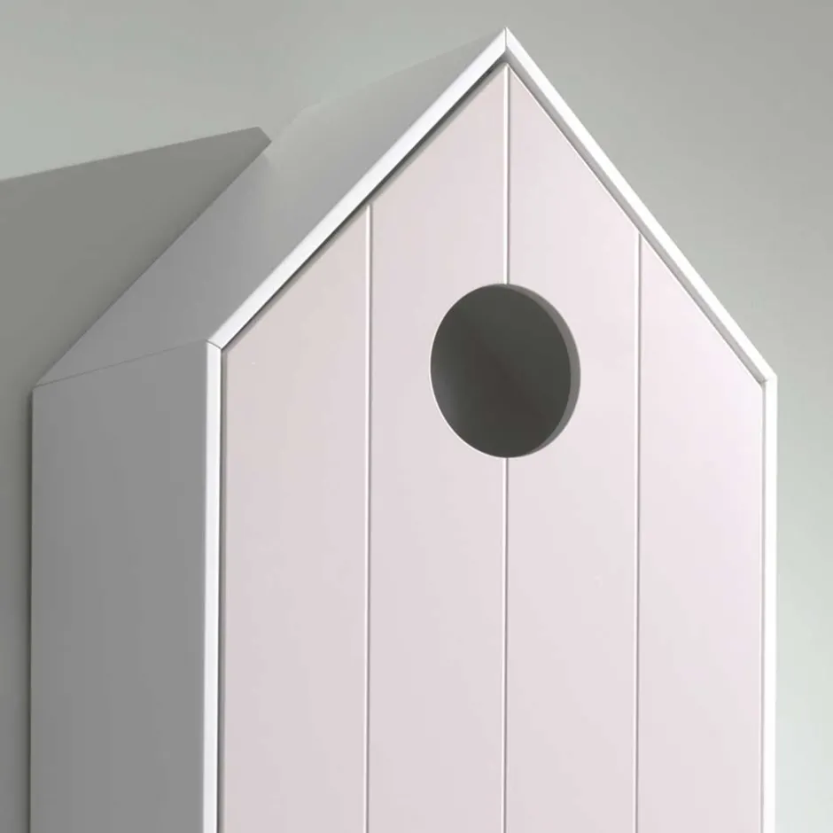 Kinder Wohnen Kinderschrank & Regal im Häuser Design - Indefiva (zweiteilig)