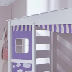 Kinder Wohnen Kinder-Spielbett Yorker in Weiß und Lila