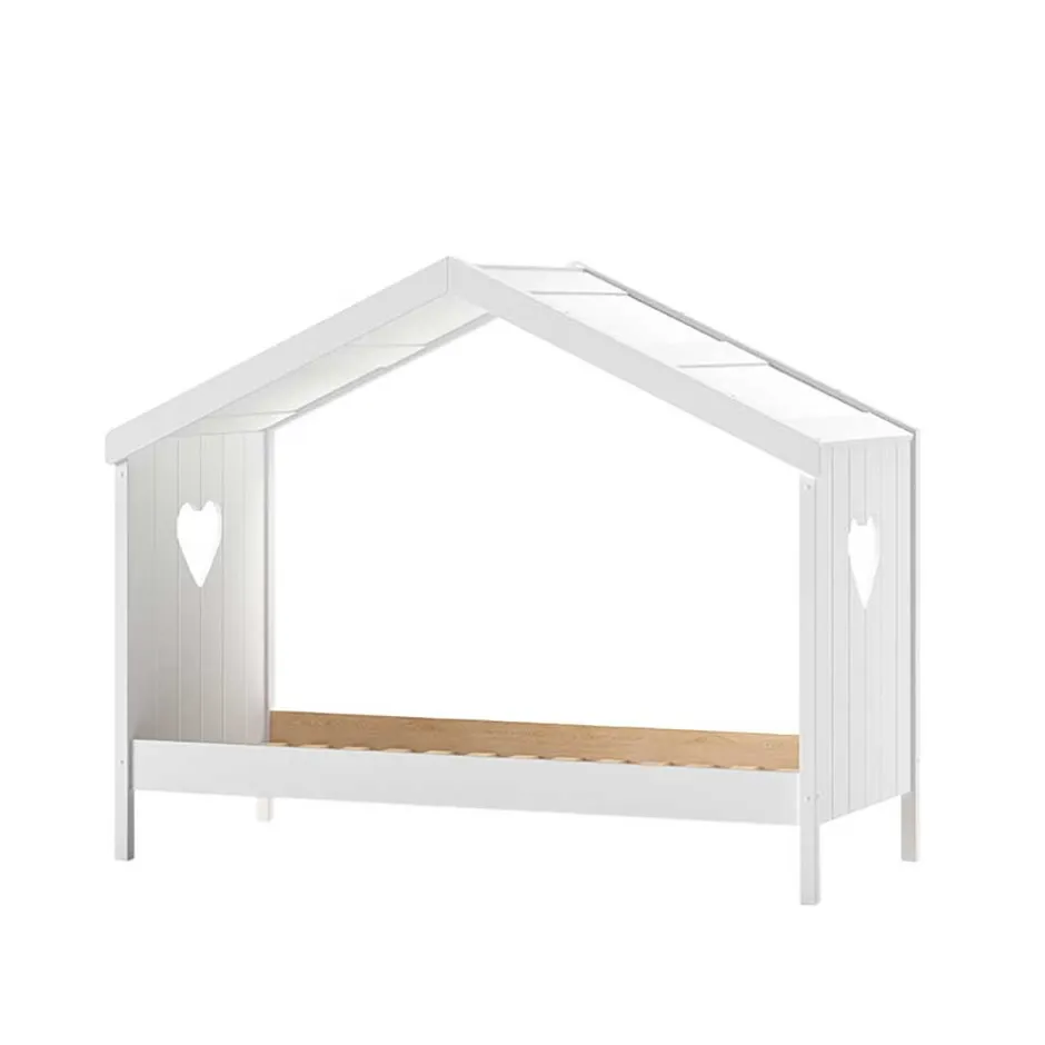 Kinder Wohnen Kinderzimmer Hausbett in Weiß - Grandory