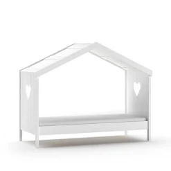 Kinder Wohnen Kinderzimmer Hausbett in Weiß - Grandory