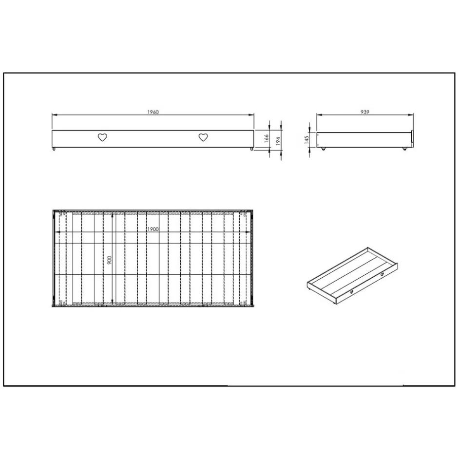 Kinder Wohnen Kinderzimmer Hausbett in Weiß - Grandory