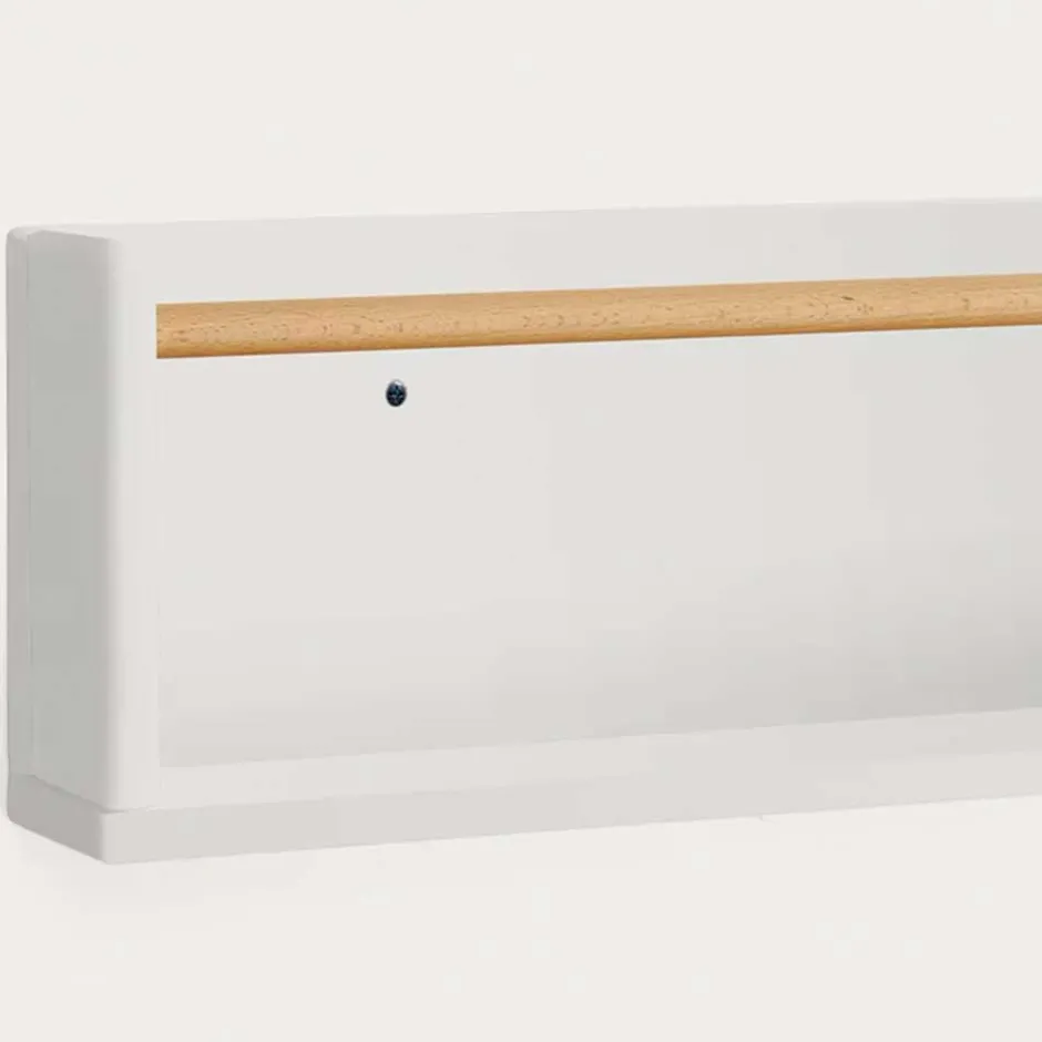 Kinder Wohnen Kinderzimmer Hängeregal in Weiß und Buche - Vichada