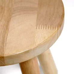 Kinder Wohnen Kinderzimmer Holzhocker aus Gummibaum - Ivano