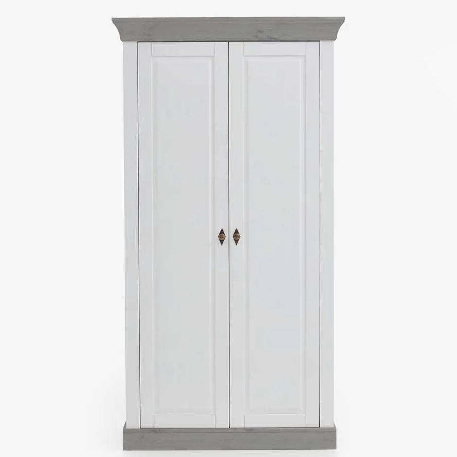 Kinder Wohnen Kinderzimmer Kleiderschrank zweifarbig - Mirandesca