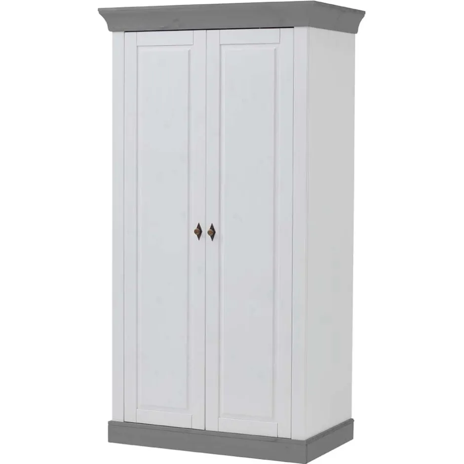 Kinder Wohnen Kinderzimmer Kleiderschrank zweifarbig - Mirandesca