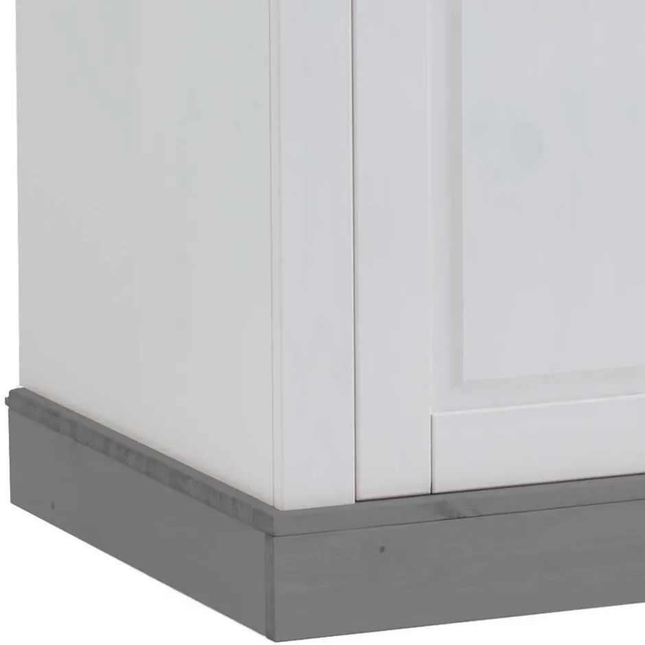 Kinder Wohnen Kinderzimmer Kleiderschrank zweifarbig - Mirandesca