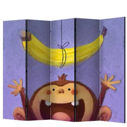 Kinderzimmer Paravent mit Banane & Affe - Lavino^Wohnen Online