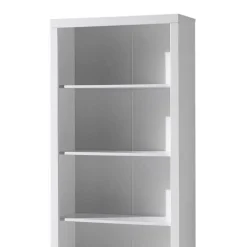 Kinder Wohnen Kinderzimmer Regal in Weiß mit Rückwand - Ellen